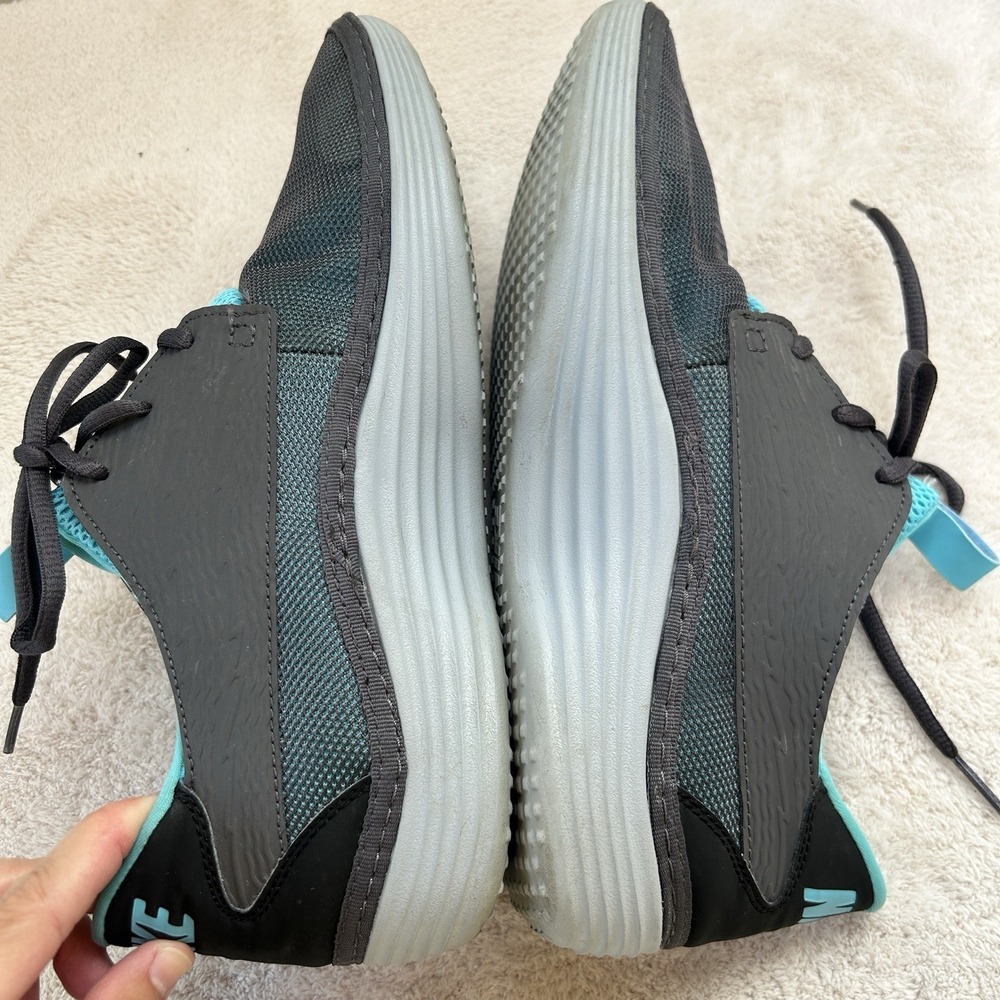 Nike Solarsoft Moccasin Running Shoes Gray Blue US Size 12 555301-040 EUC - Picture 5 of 8